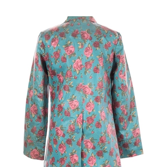 Betsey Johnson Floral Raincoat - Picture 2 of 3